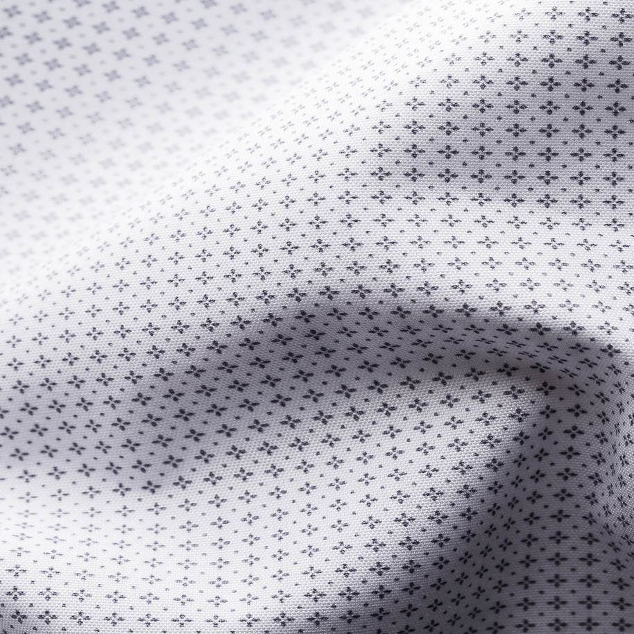 Grey microprinted shirt – Couture Designer European Clothing for Men